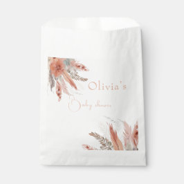 Bolsa De Papel bohoPampas hierba Ducha bebé