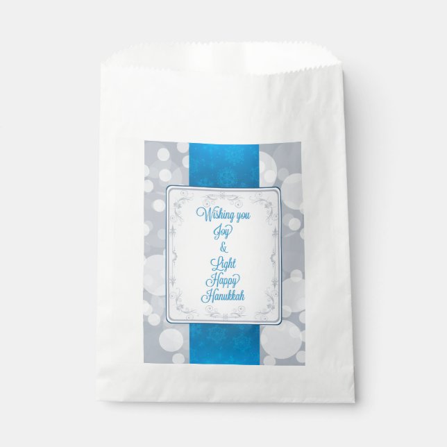 Bolsa De Papel Bokeh Hanukkah (Anverso)