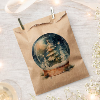 Bolsa De Papel bola de nieve de árbol de Navidad