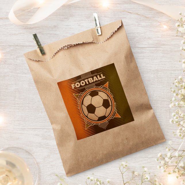 Bolsa De Papel Bola deportiva de fútbol (Cortado)