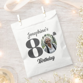 Bolsa De Papel Bold 80th Birthday Party Photo