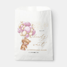 Bolsa De Papel Bolsa Baby Shower Favor Bag de Teddy Bear Globos R