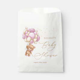 Bolsa De Papel Bolsa Baby Shower Favor Bag de Teddy Bear Globos R