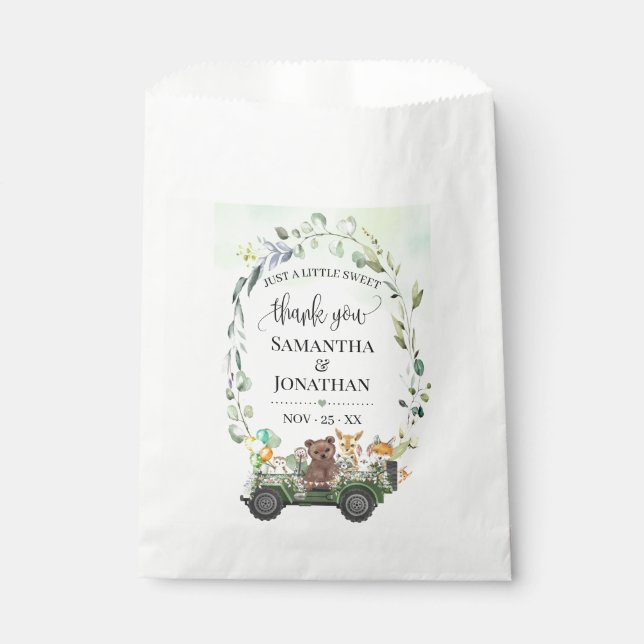Bolsa De Papel Bolsa Baby Shower Favor para la vegetación de los  (Anverso)