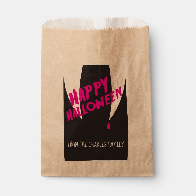 Bolsa De Papel Bolsa de árboles de Halloween (Anverso)