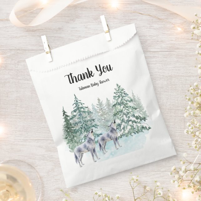 Bolsa De Papel Bolsa de Baby Shower Favor para los Animales Fores (Cortado)