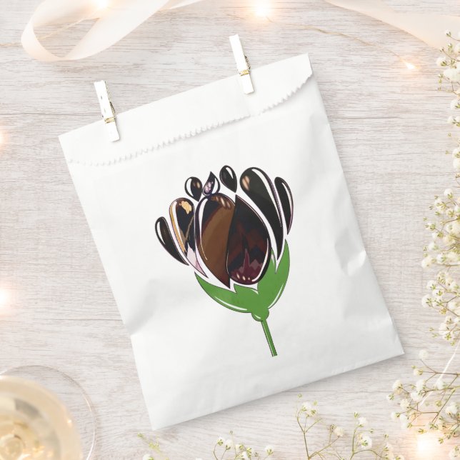 Bolsa De Papel Bolsa de Favor de Bloom Oscuro (Cortado)