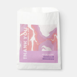 Bolsa De Papel Bolsa de Favor de Boda de Arte para Pastel Rosa