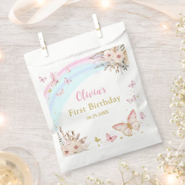 Bolsa De Papel Bolsa de Favor de Cumpleaños Floral de Boho Buthfl