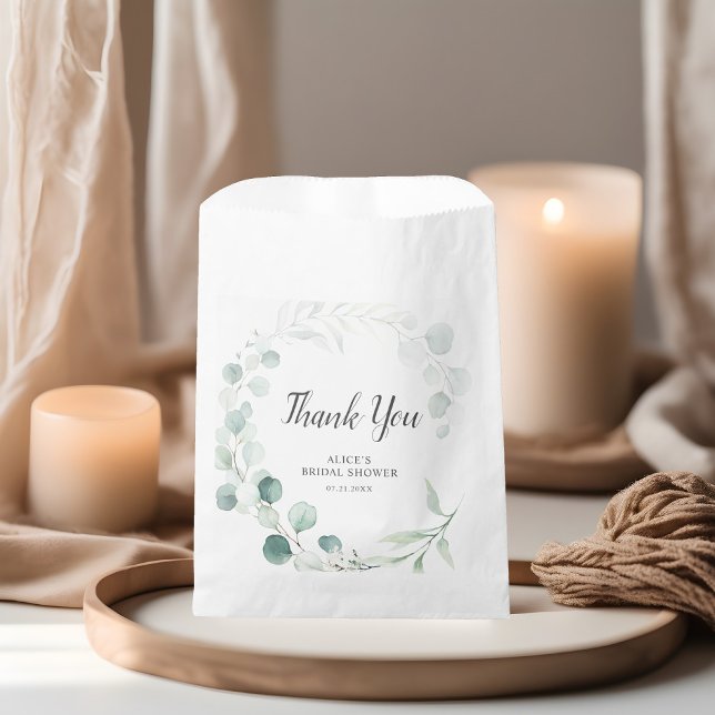 Bolsa De Papel Bolsa de Favor de la Ducha Bridal Eucalyptus (Subido por el creador)