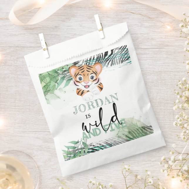 Bolsa De Papel Bolsa de Favor de la Selva de León personalizada d (Cortado)