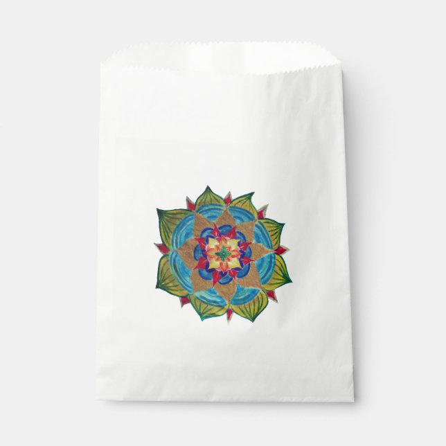 Bolsa De Papel Bolsa de Favor de Mandala (Anverso)