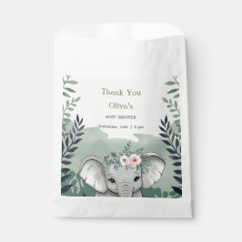 Bolsa De Papel Bolsa de Favor de un Elefante Safari para Baby Sho