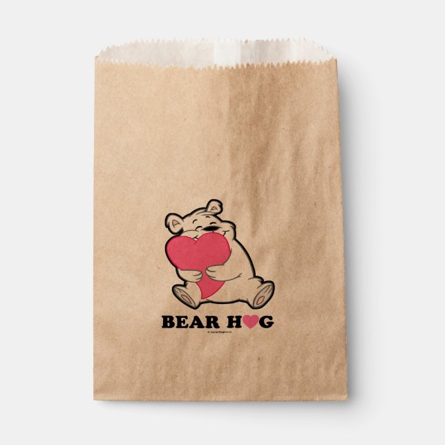 Bolsa De Papel Bolsa de Favor del Abrazo del Oso (Anverso)