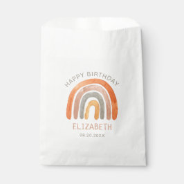 Bolsa De Papel Bolsa de Favor del Cumpleaños del Boho Rainbow Hap