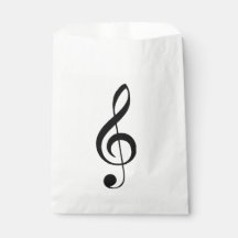 Bolsa de Favor Musical Treble Clef