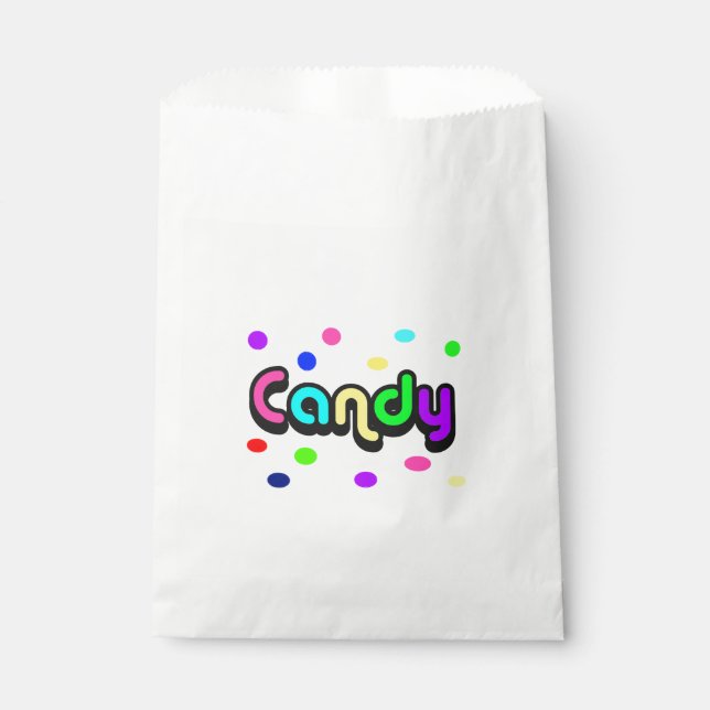 Bolsa De Papel Bolsa de favores de Candy-personalizado (Anverso)