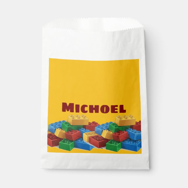 Bolsa De Papel Bolsa de favores Lego upsherin (Anverso)