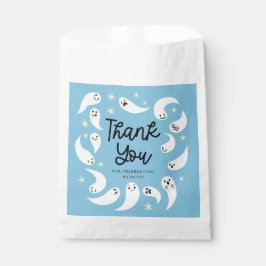 Bolsa De Papel Bolsa de favoritas de Baby Shower con fantasma azu