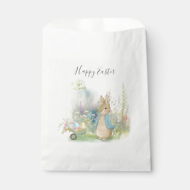 Bolsa De Papel Bolsa de favoritas de conejo de Pascua (Anverso)
