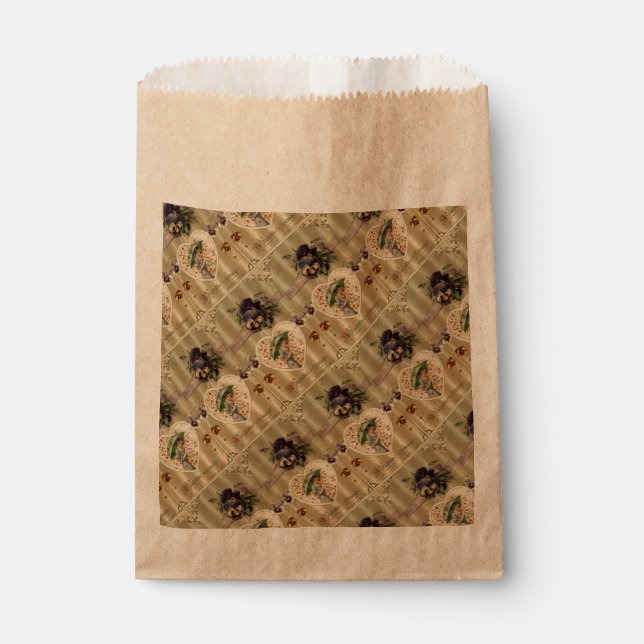 Bolsa De Papel Bolsa de Fiesta de El día de San Valentín de Vinta (Anverso)