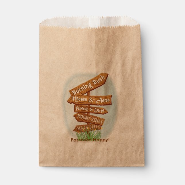 Bolsa De Papel Bolsa de Goodie Favor de la Pascua "Rótulos de ese (Anverso)