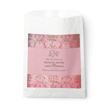 BOLSA DE REGALO DE BODAS ROSA RÚSTICA