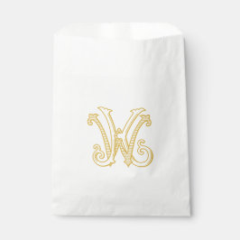 Bolsa De Papel Bolsa favorecedora del logotipo WK monograma KW de