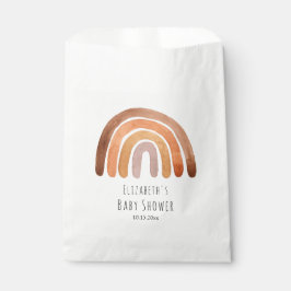 Bolsa De Papel Bolsa favorita de Baby Shower de color arcoiris de