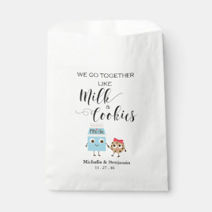 Bolsa De Papel Bolsa favorita de bodas - Juntamos galletas y lech