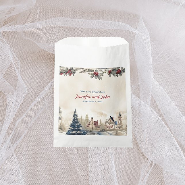 Bolsa De Papel Bolsa favorita de bodas románticas de invierno (Subido por el creador)