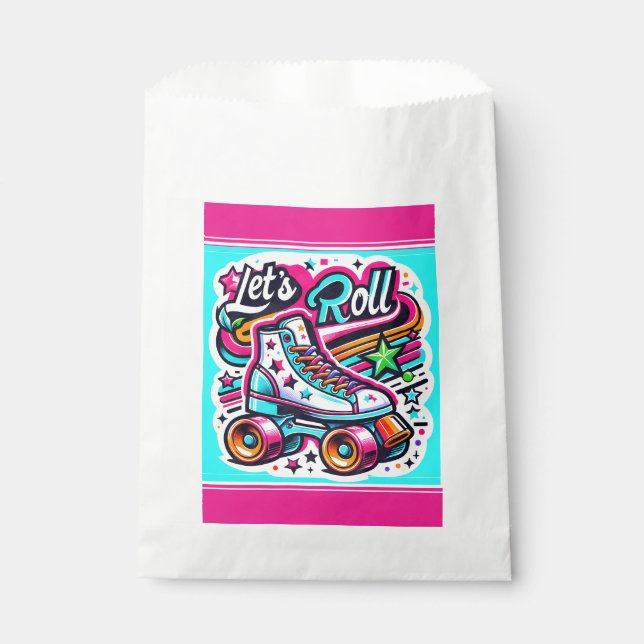 Bolsa De Papel Bolsa favorita de la fiesta de patinaje sobre pati (Anverso)