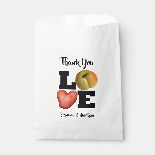 Bolsa De Papel Bolsa favorita de la papa de Apple de la colección (Anverso)