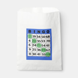 Bolsa De Papel Bolsa favorita de la tarjeta azul BINGO