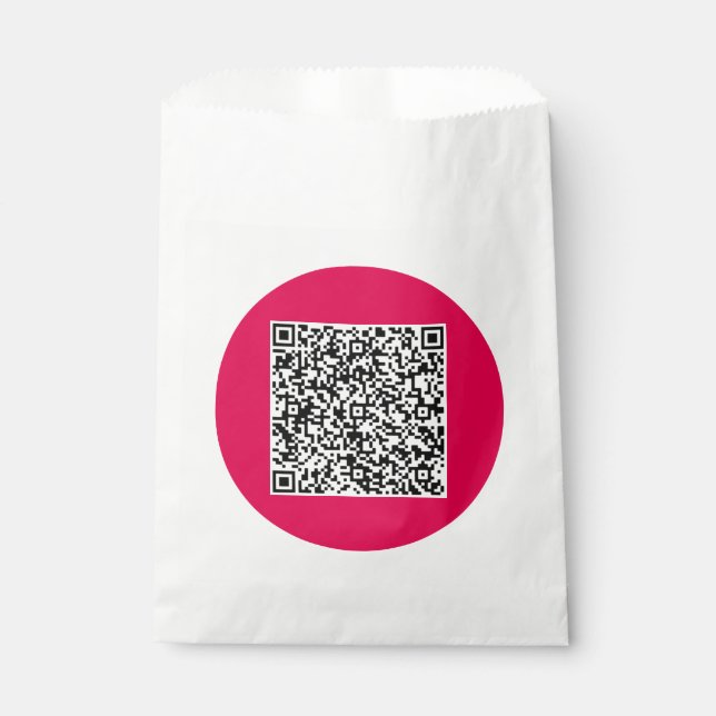 Bolsa De Papel Bolsa favorita del código QR del personalizado (Anverso)