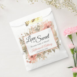 Bolsa De Papel Bolsa mínima del Boda floral Boho