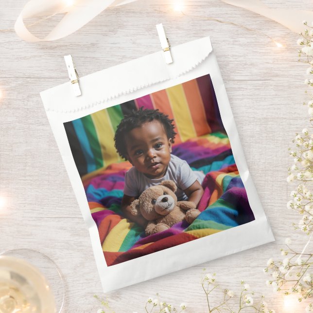 Bolsa De Papel Bolsas Baby Shower Favor (Cortado)