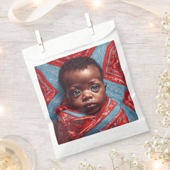 Bolsa De Papel Bolsas Baby Shower Favor (Cortado)