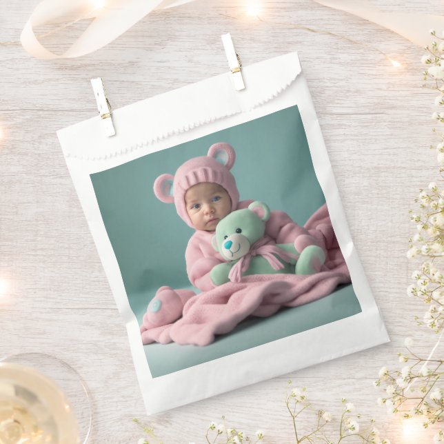 Bolsa De Papel Bolsas Baby Shower Favor (Cortado)