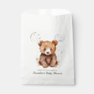 Bolsa De Papel Bolsas Baby Shower Favor del Oso Neutral de Género