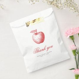 Bolsa De Papel Bolsas de Baby Shower de Apple Rojas
