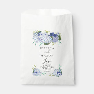 Bolsa De Papel Bolsas de Favor de Boda de Hidrangea Azul