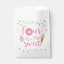 Bolsas de Favor de Cumpleaños de Cuatro Dulces