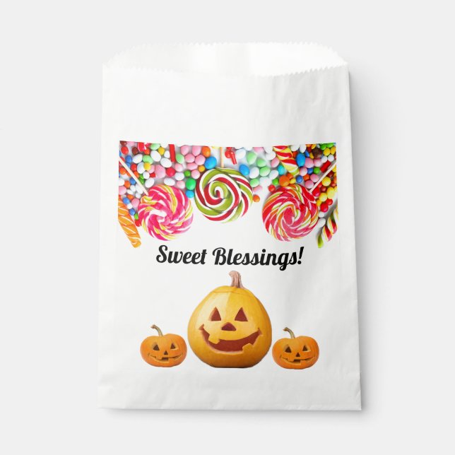 Bolsa De Papel Bolsas de Favor de Halloween (Anverso)