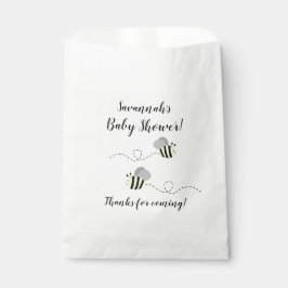 Bolsa De Papel Bolsas de Favor de la Bebé Gris y Amarillo