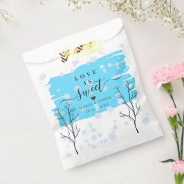 Bolsa De Papel Bolsas de Favor de la Boda de Nieve de Invierno