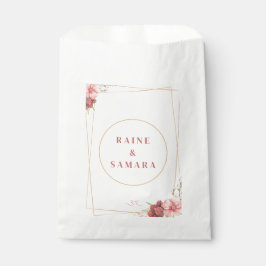 Bolsa De Papel Bolsas de Favor de la Boda Elegante de Oro