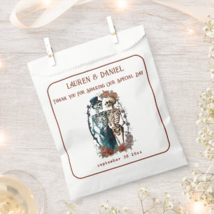 Bolsa De Papel Bolsas de Favor de la Boda Gótica minimalista