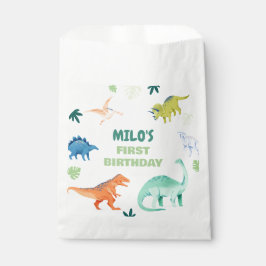 Bolsa De Papel Bolsas de Favor de la Fiesta de los Dinosaurios Di