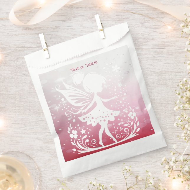 Bolsa De Papel Bolsas de Favor de la Flora de Hadas Pequeñas (Cortado)